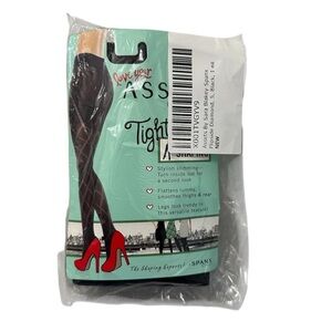 Assets by Sara Blakely SPANX Women’s Black Flipside Diamond Tights Size 5 NWT